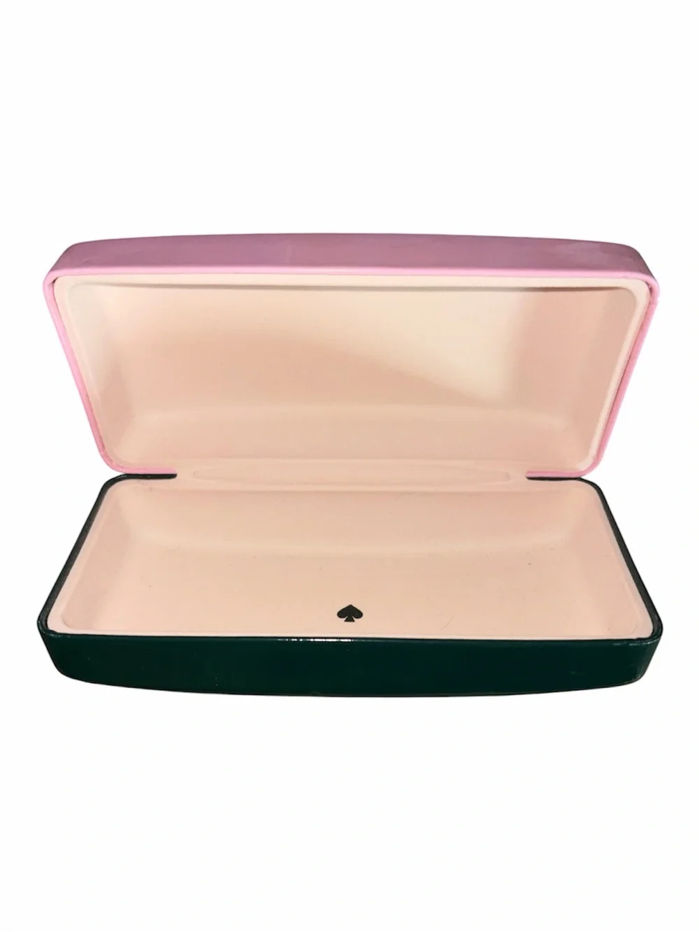 Kate Spade Hard Shell Eyeglass Case Pink / Hunter Green